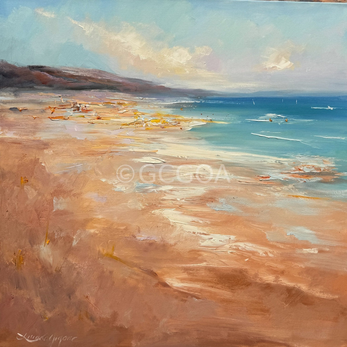 Sandy beach No 3 - Original Art - Gold Coast Gallery Of ArtLiliana Gigovic
