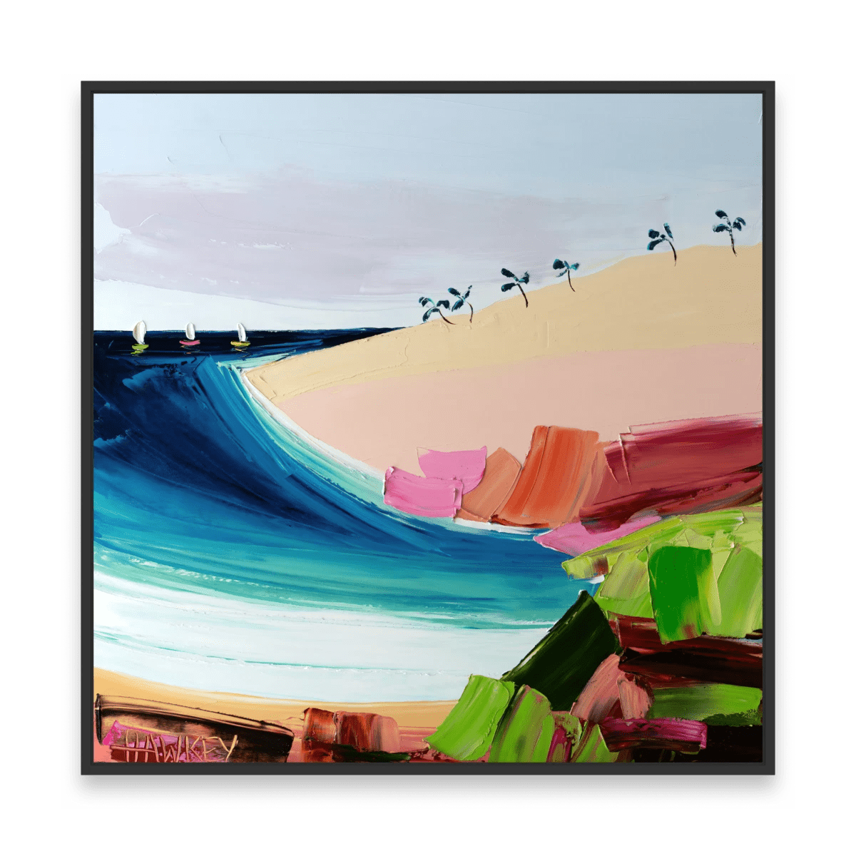 Sandy Point 2 - Fine Art Print - Gold Coast Gallery Of ArtAngela Hawkey