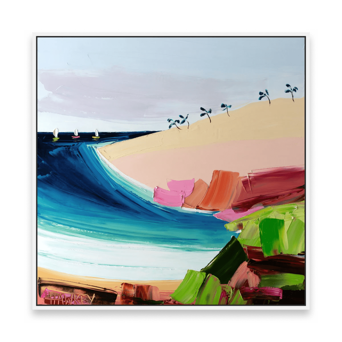 Sandy Point 2 - Fine Art Print - Gold Coast Gallery Of ArtAngela Hawkey