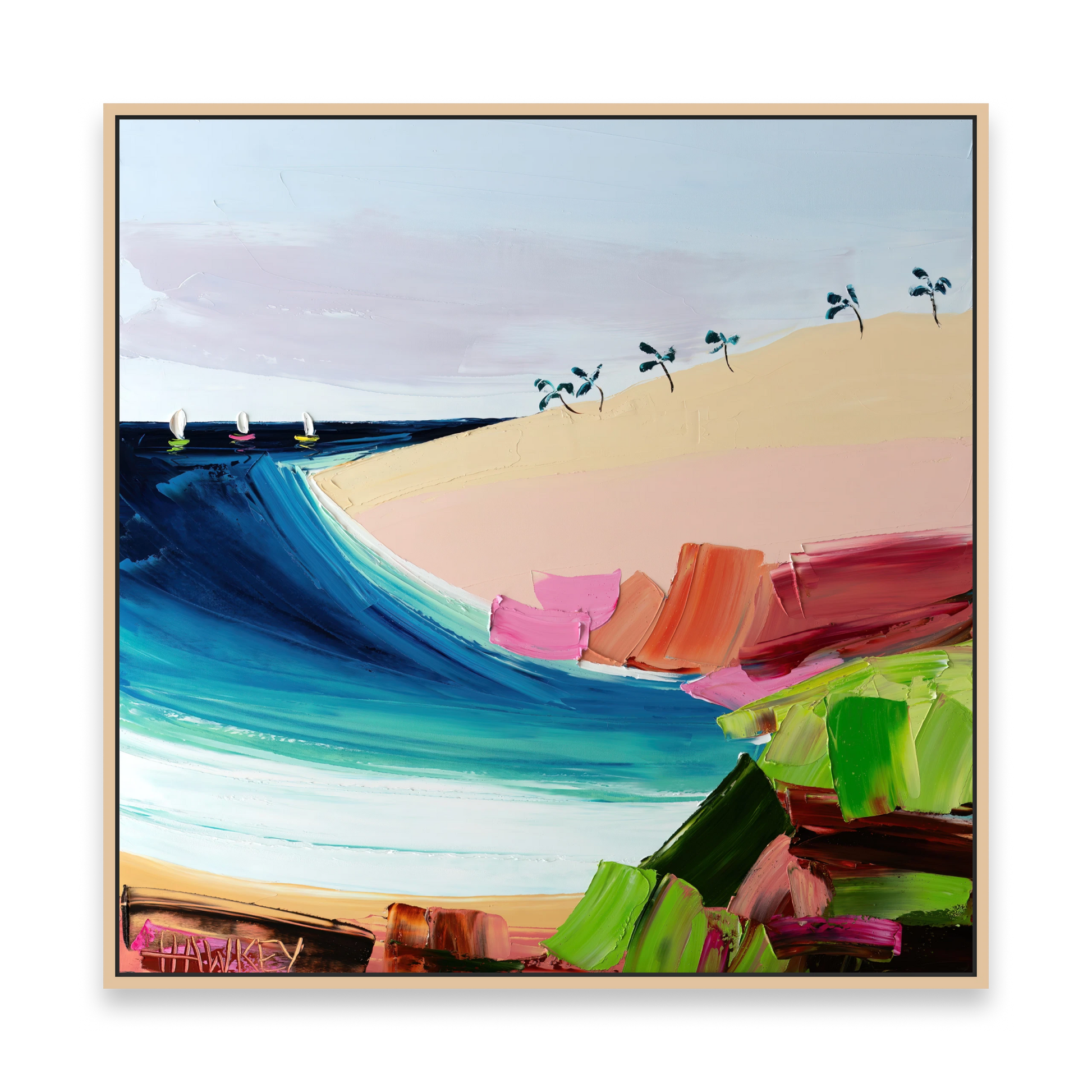 Sandy Point 2 - Fine Art Print - Gold Coast Gallery Of ArtAngela Hawkey