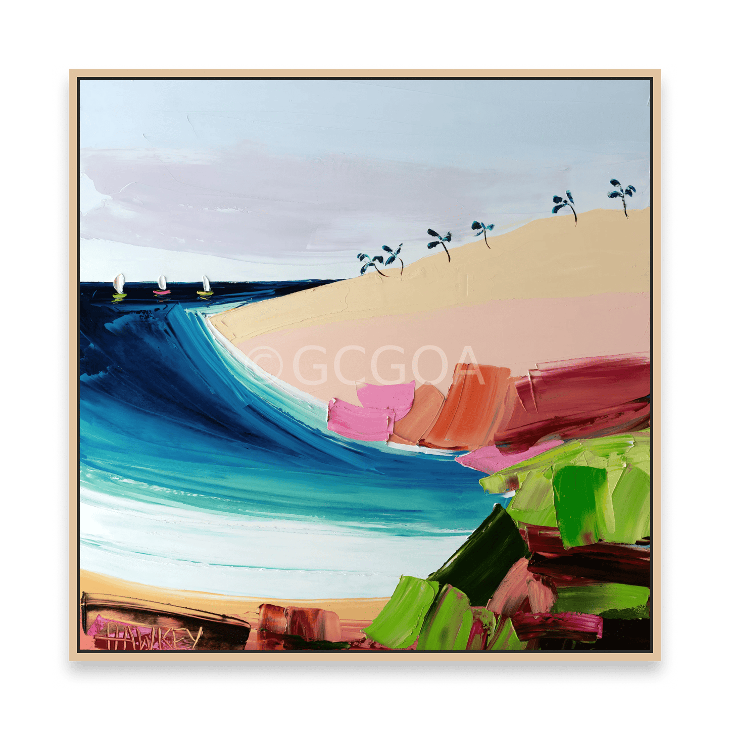 Sandy Point 2 - Fine Art Print - Gold Coast Gallery Of ArtAngela Hawkey