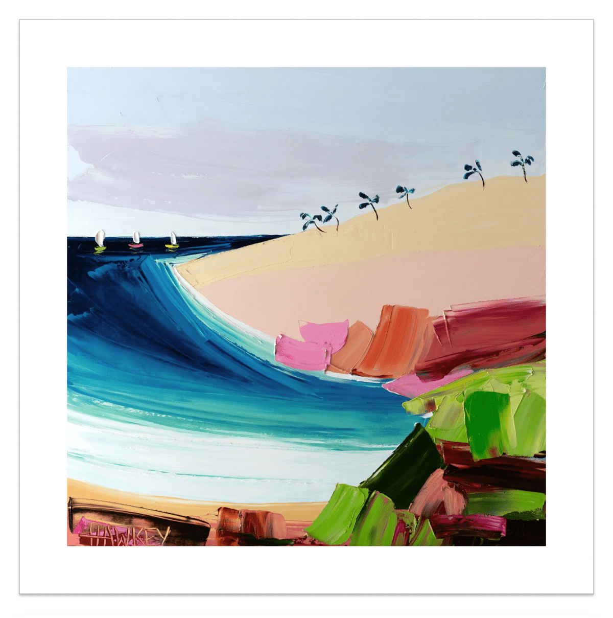 Sandy Point 2 - Fine Art Print - Gold Coast Gallery Of ArtAngela Hawkey
