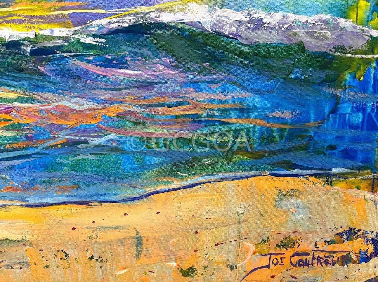 Seascape 7 - Original Art - Gold Coast Gallery Of Artjos coufreur