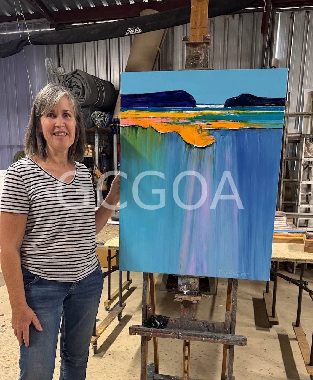 Seascape - Commission for N. - Gold Coast Gallery Of ArtHilly Coufreur