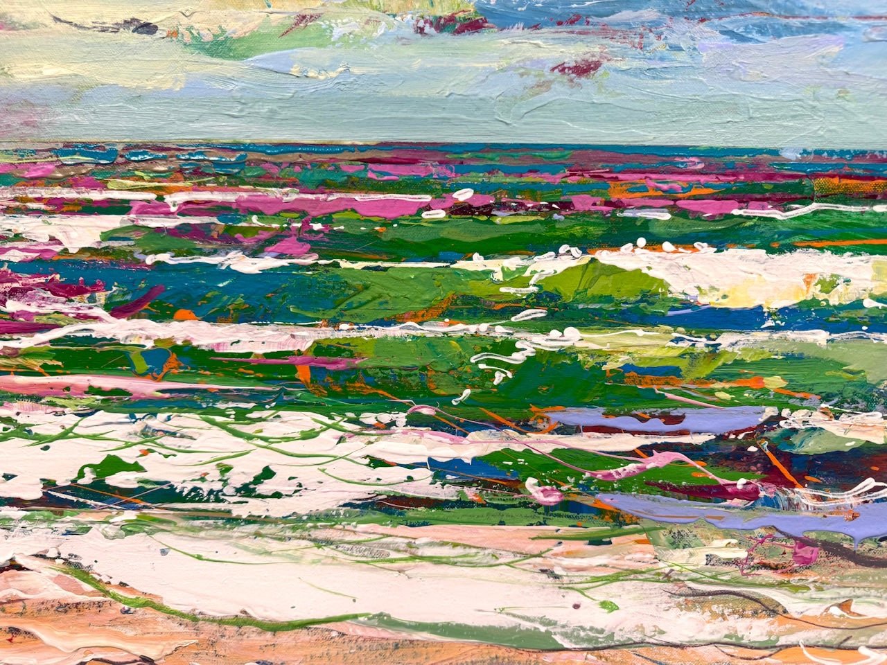 Seascape with Sunset - Original Art - Gold Coast Gallery Of ArtJos Coufreur