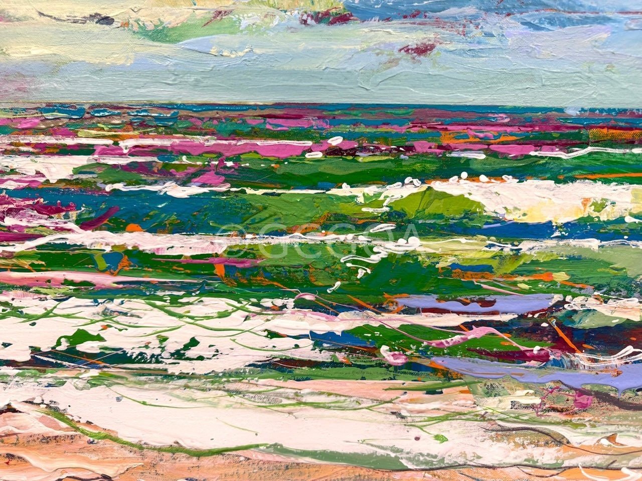 Seascape with Sunset - Original Art - Gold Coast Gallery Of ArtJos Coufreur