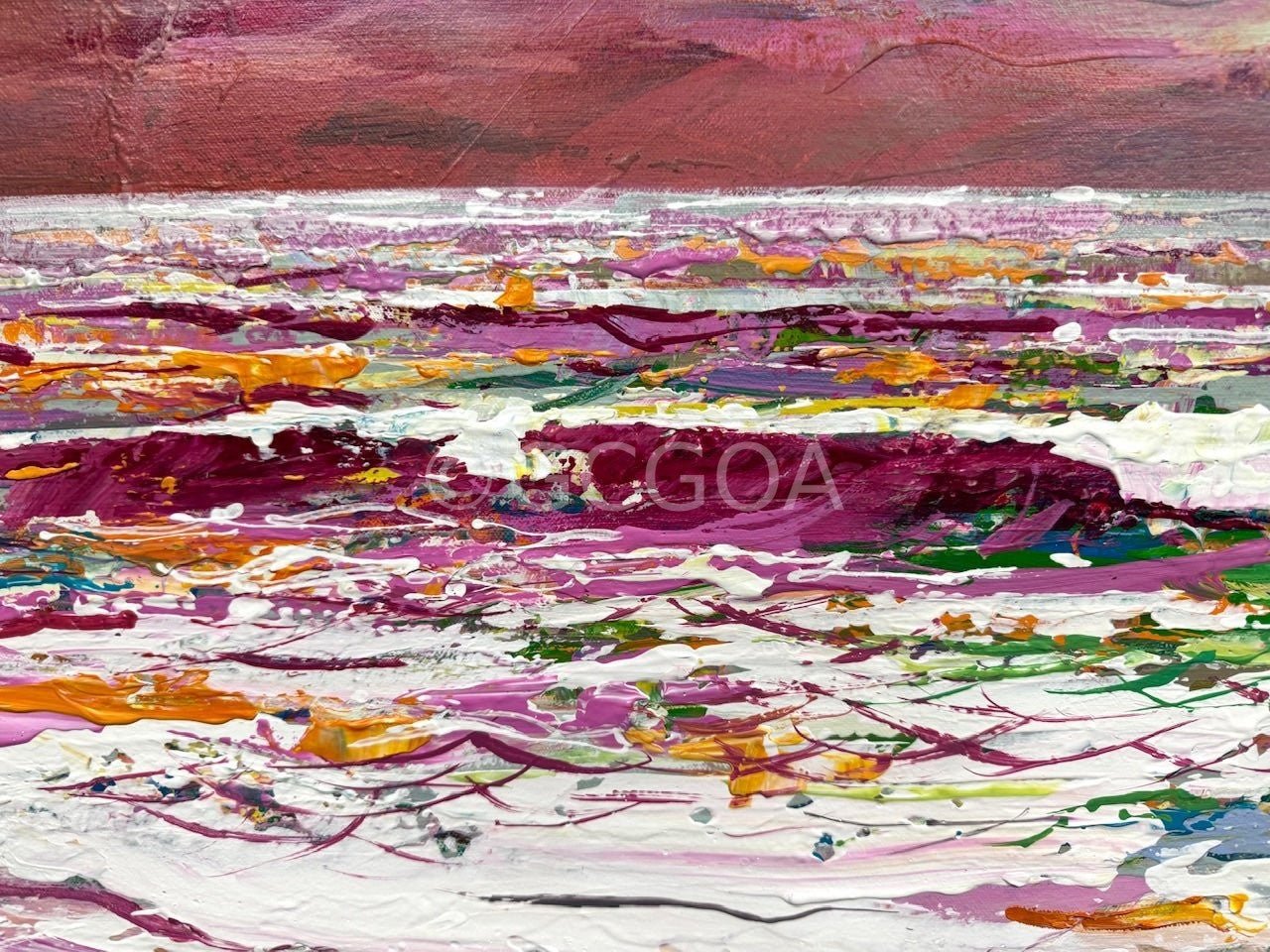 Seascape with Sunset - Original Art - Gold Coast Gallery Of ArtJos Coufreur