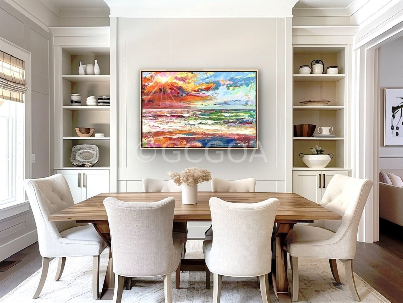 Seascape with Sunset - Original Art - Gold Coast Gallery Of ArtJos Coufreur