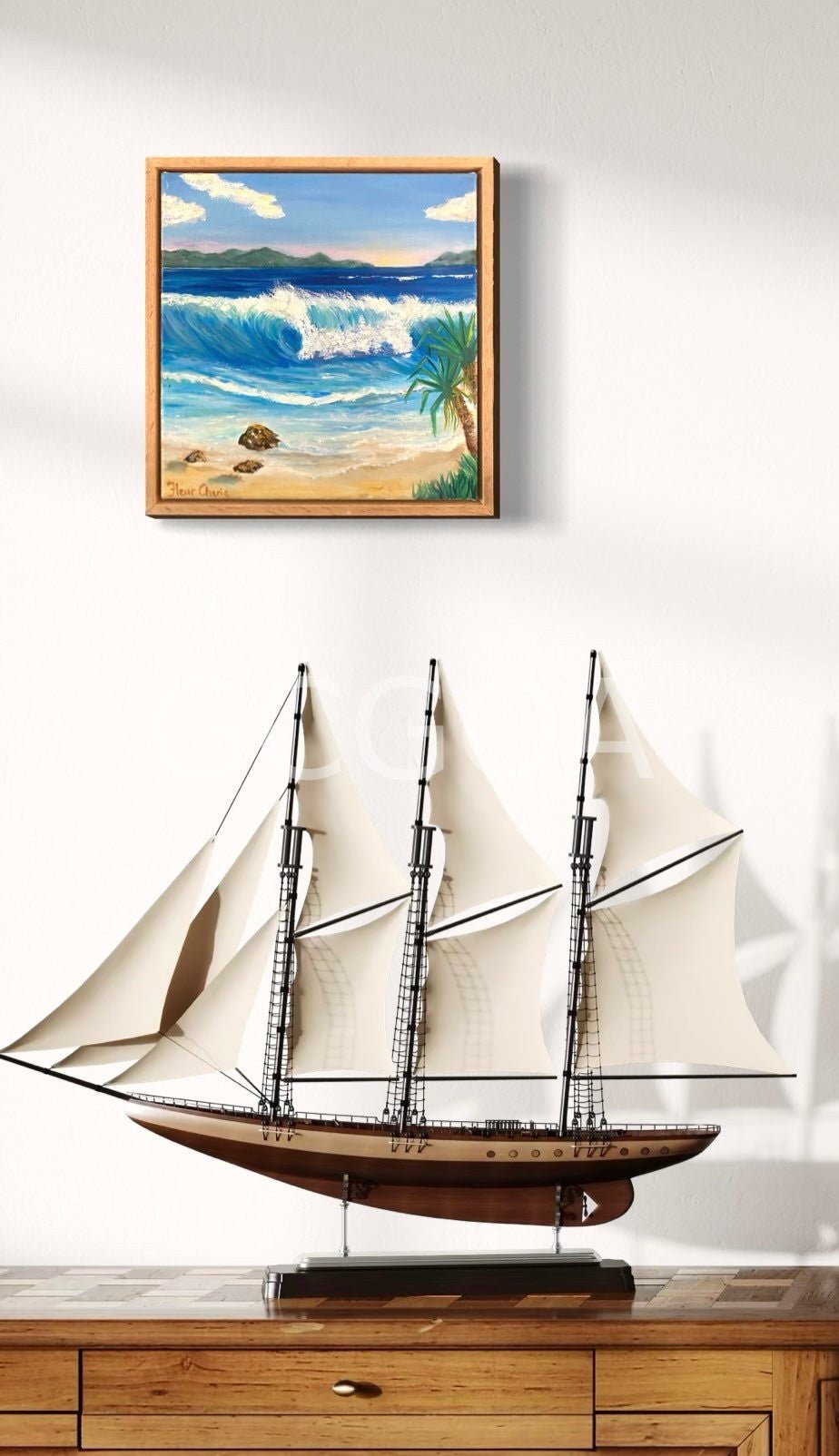 Serenity by the Sea - Gold Coast Gallery Of ArtFleur Cherie