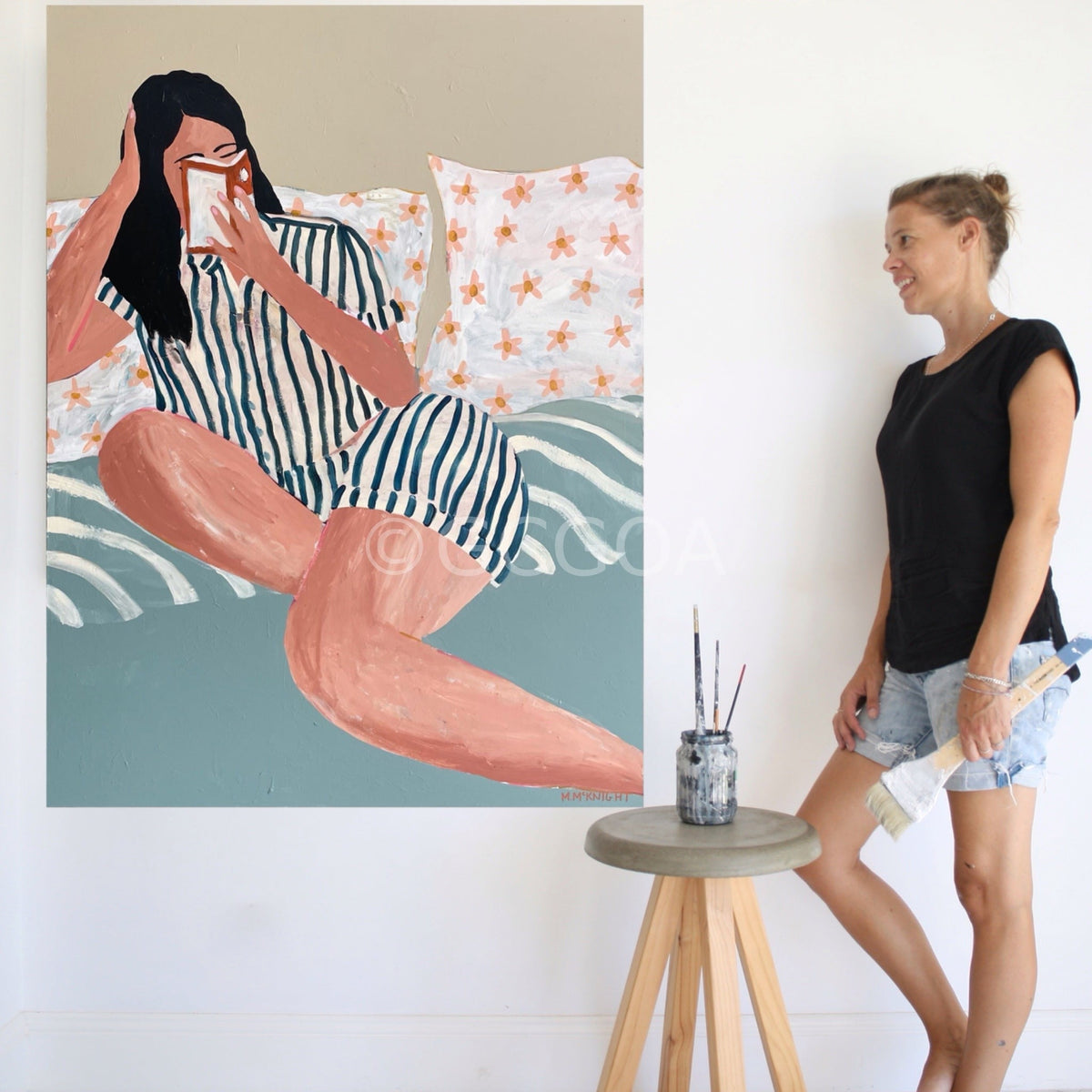 Settled In For The Night - Original Art - Gold Coast Gallery Of ArtMarnie Mcknight