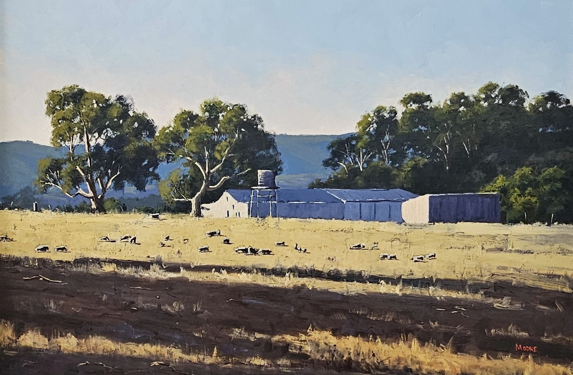 Shearing Season at the Grampians - Gold Coast Gallery Of ArtRod Moore