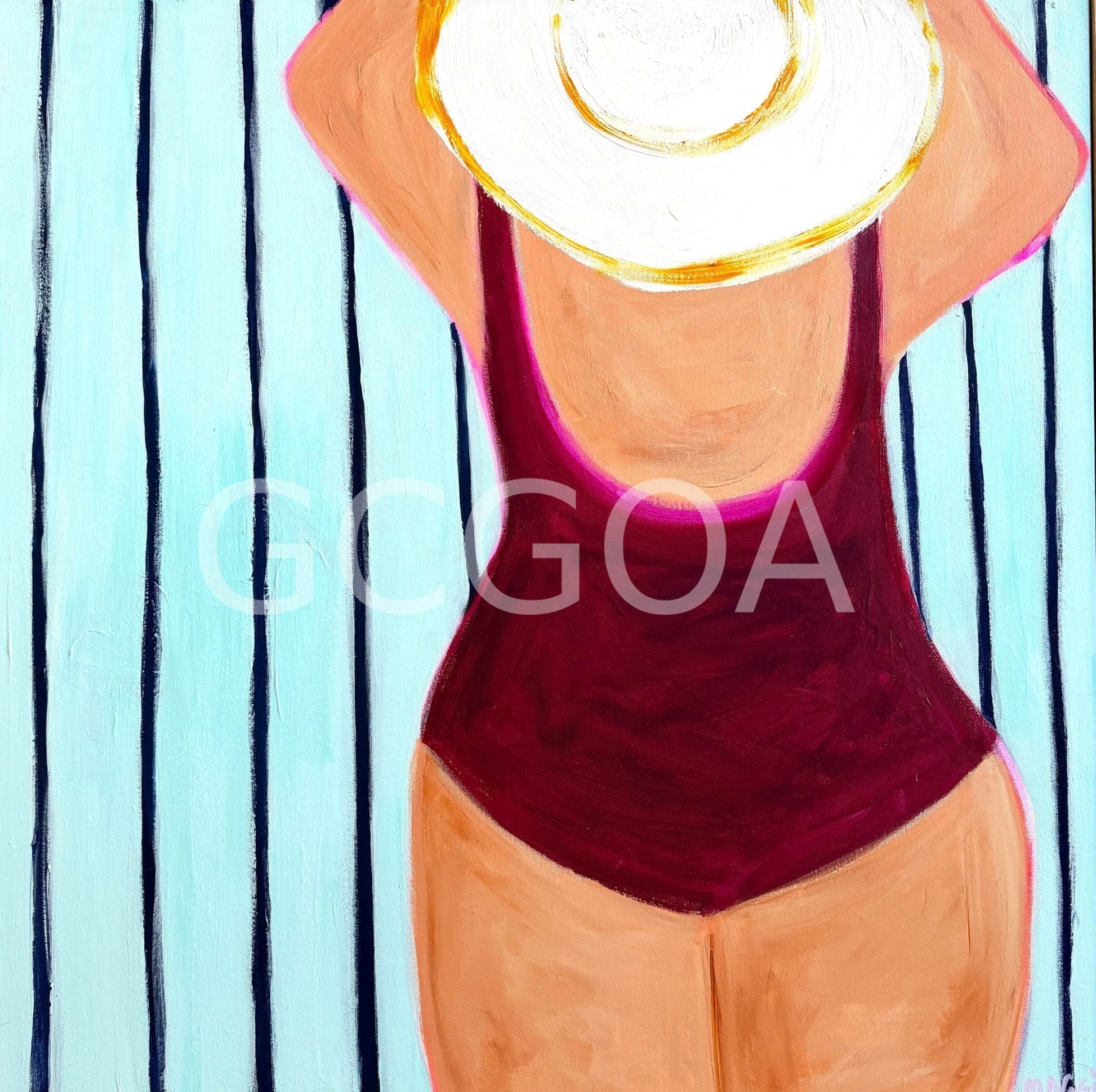 Shelly Beach Bather - Gold Coast Gallery Of ArtMaggi Mcdonald
