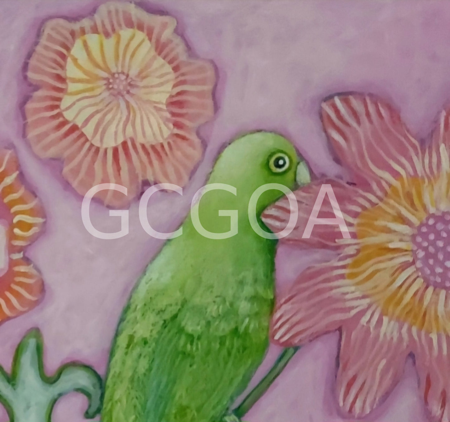 Shy Little Parrot - Gold Coast Gallery Of ArtFiona Thorning