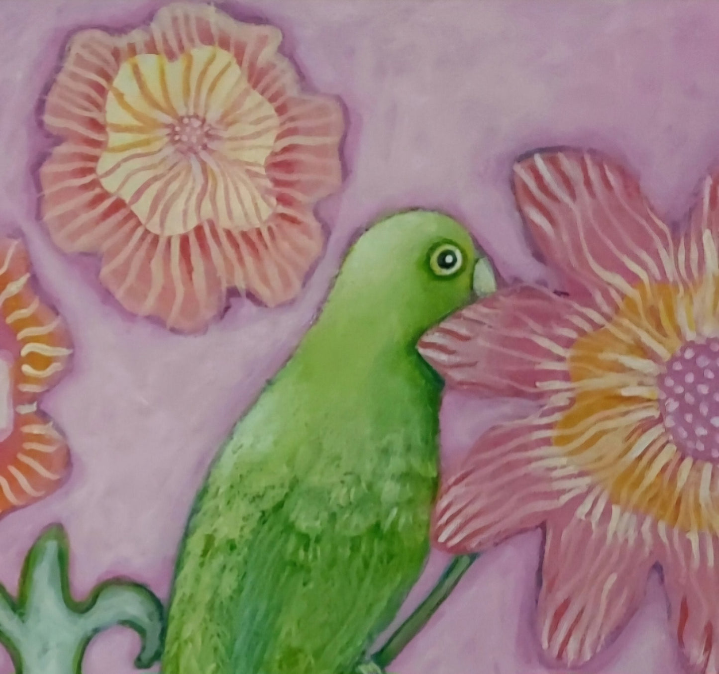 Shy Little Parrot - Gold Coast Gallery Of ArtFiona Thorning