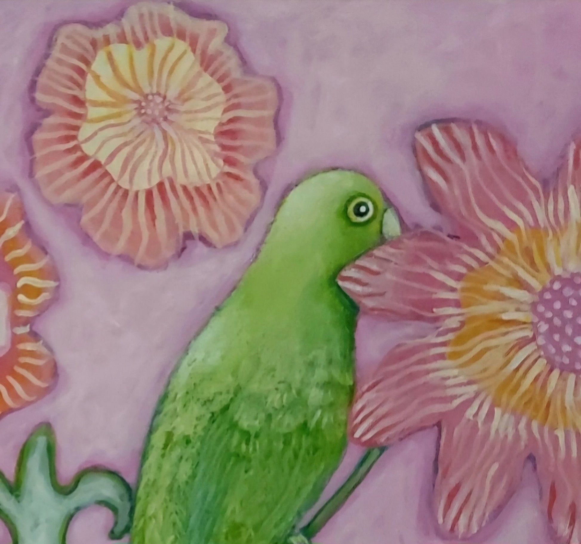 Shy Little Parrot - Gold Coast Gallery Of ArtFiona Thorning