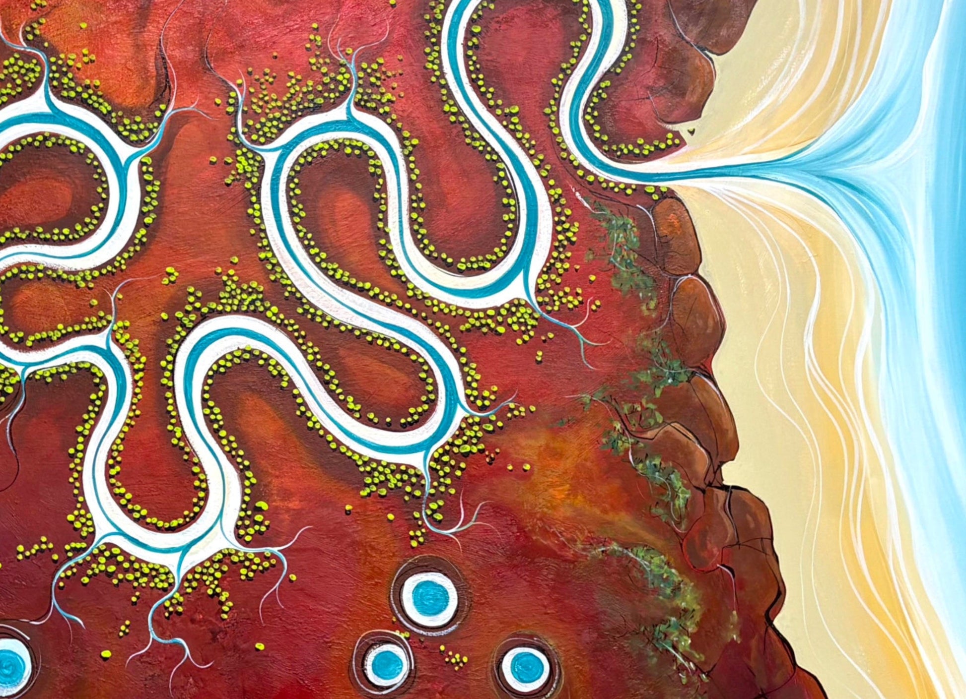 Silence Surrenders To Water - Gold Coast Gallery Of ArtTania Chanter