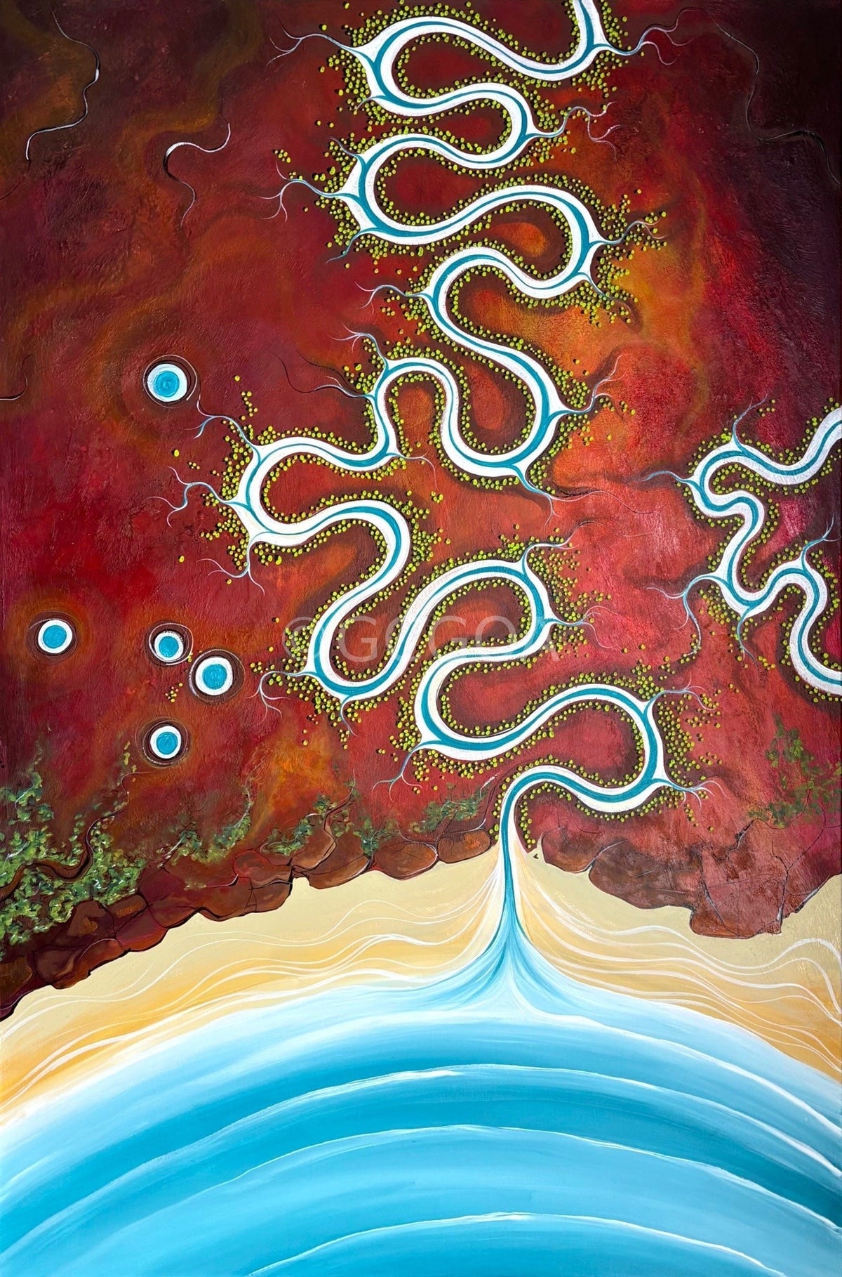 Silence Surrenders To Water - Gold Coast Gallery Of ArtTania Chanter