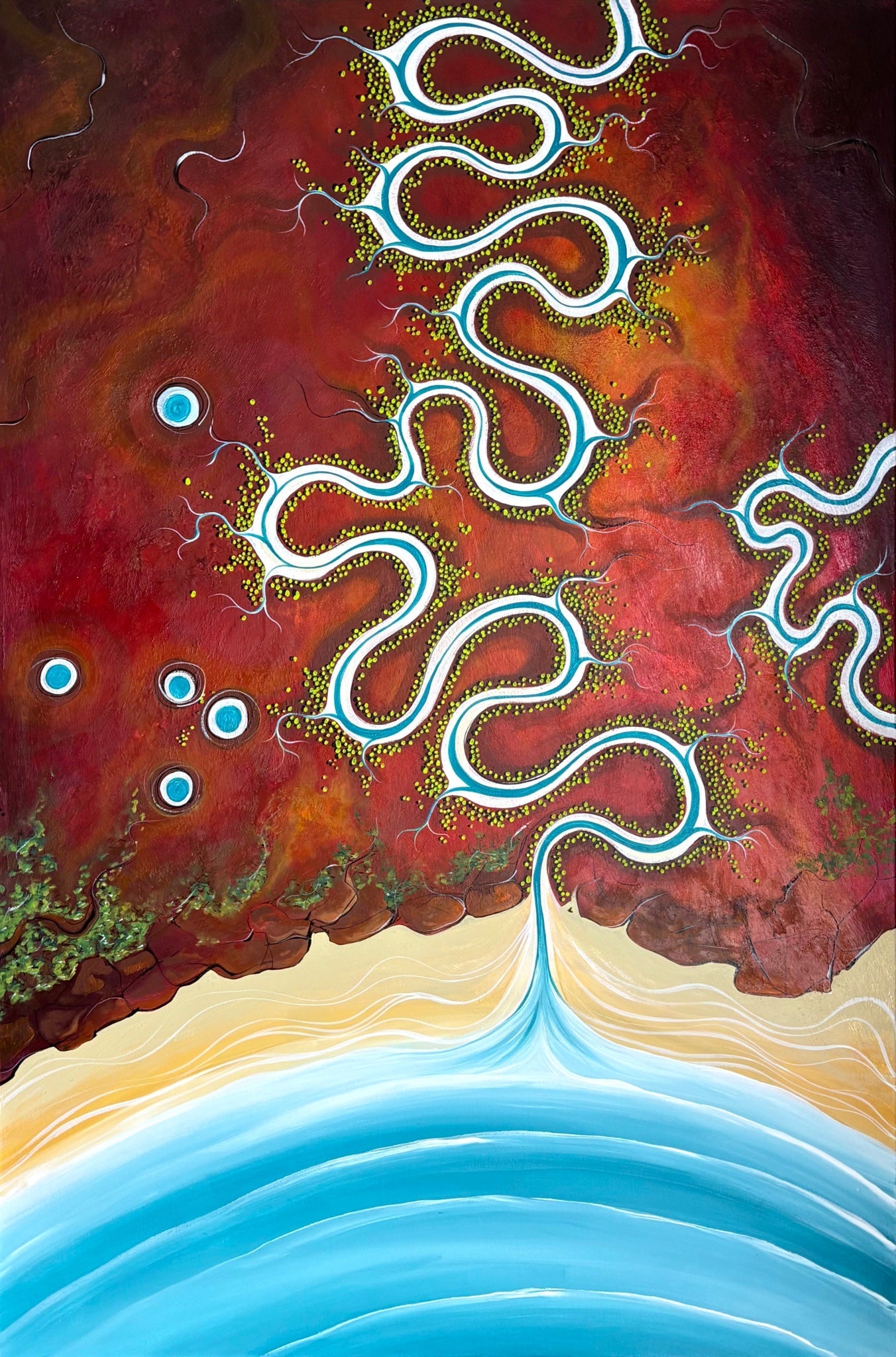 Silence Surrenders To Water - Gold Coast Gallery Of ArtTania Chanter