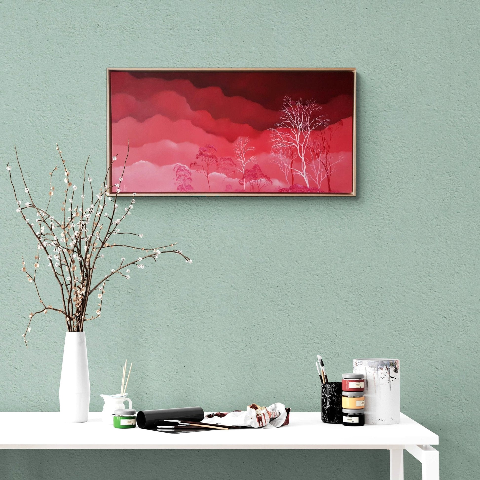 Silver Pink Skies - Gold Coast Gallery Of ArtLucinda Leveille