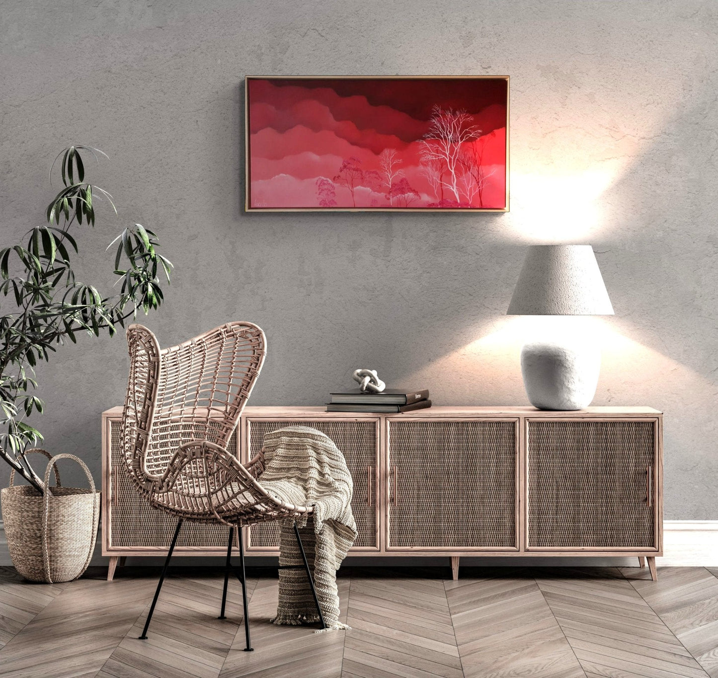 Silver Pink Skies - Gold Coast Gallery Of ArtLucinda Leveille