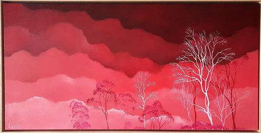 Silver Pink Skies - Gold Coast Gallery Of ArtLucinda Leveille
