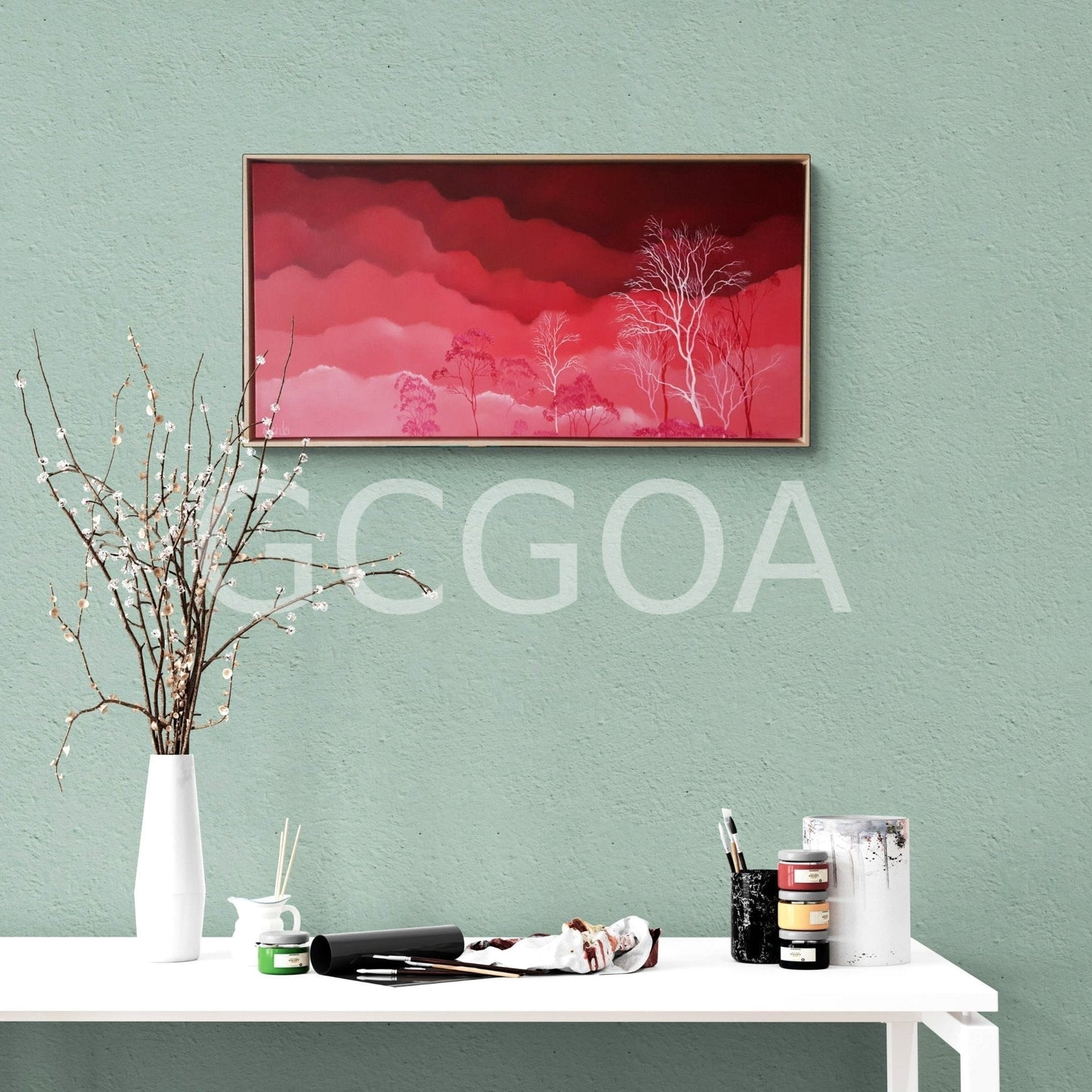 Silver Pink Skies - Gold Coast Gallery Of ArtLucinda Leveille