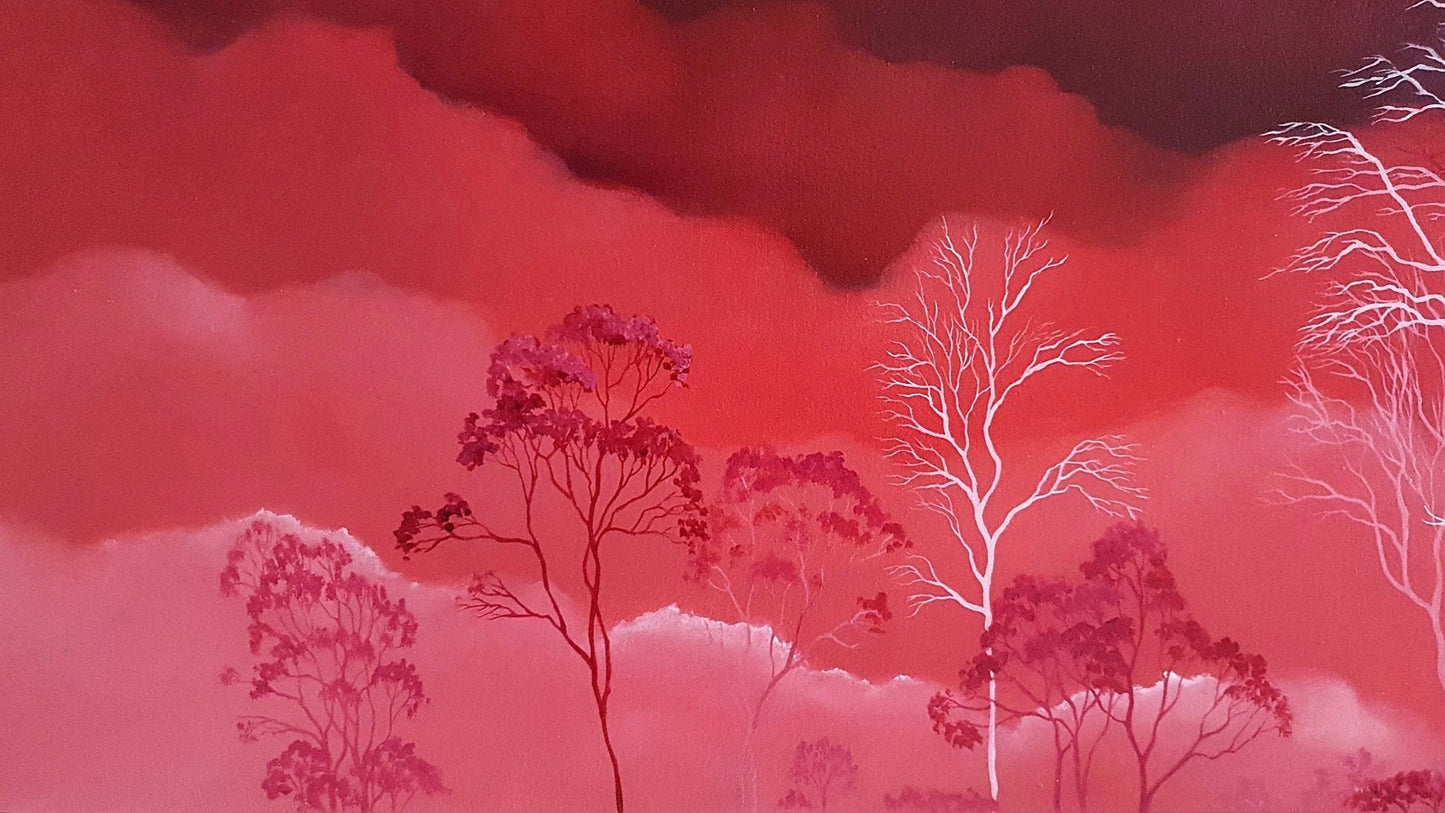 Silver Pink Skies - Gold Coast Gallery Of ArtLucinda Leveille