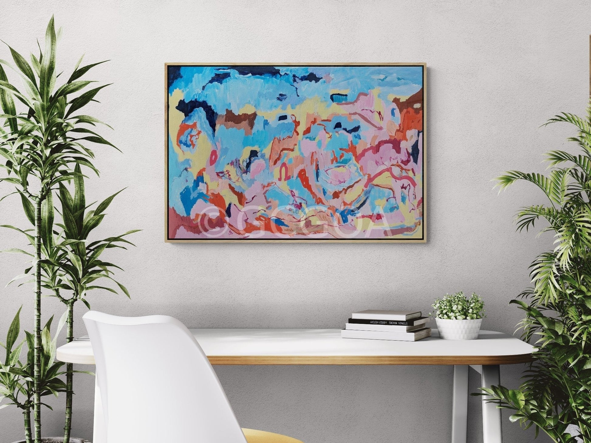 Sky Meets Sand - Original Art - Gold Coast Gallery Of ArtAlpana Rai