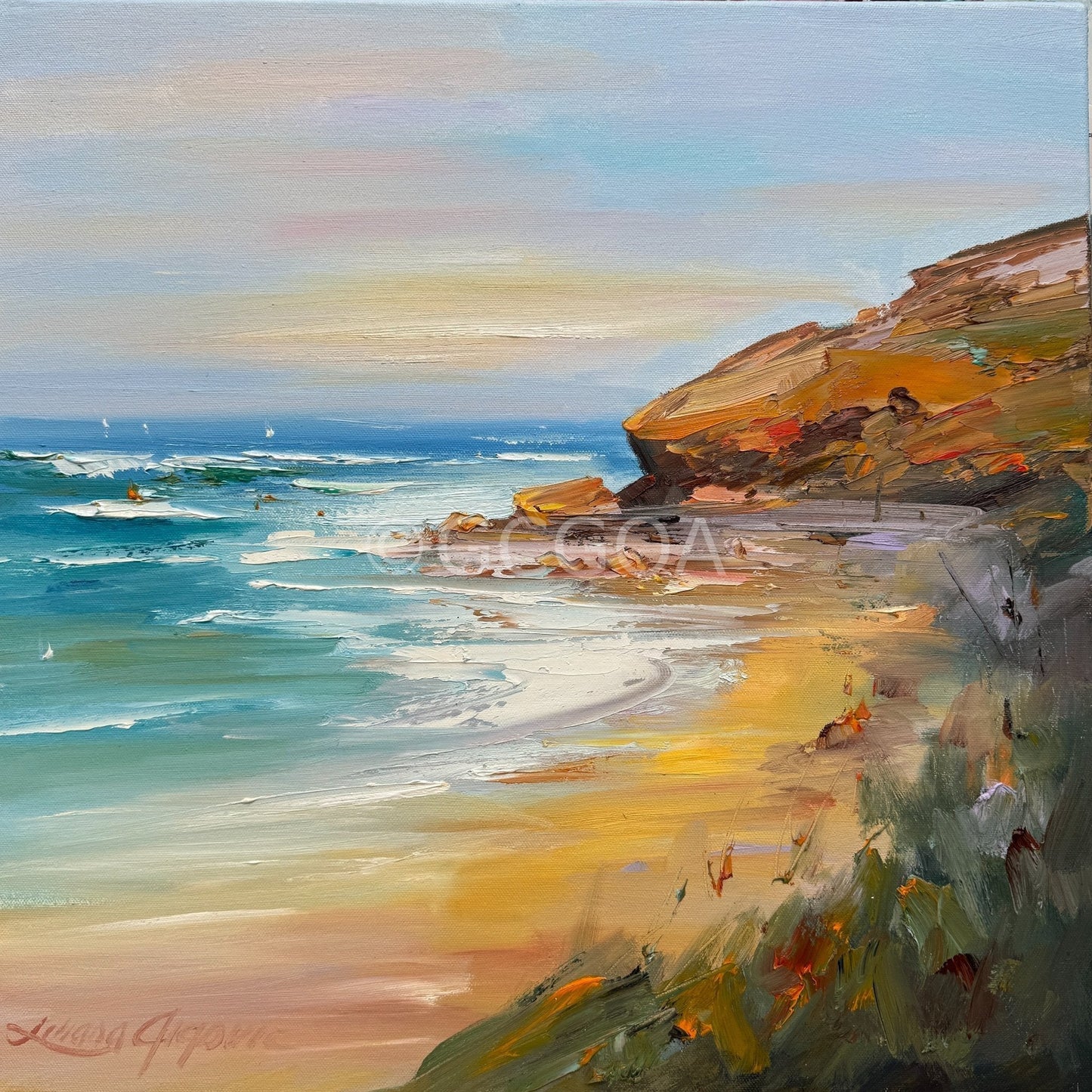 Sorrento Back Beach No 47 - Original Art - Gold Coast Gallery Of ArtLiliana Gigovic