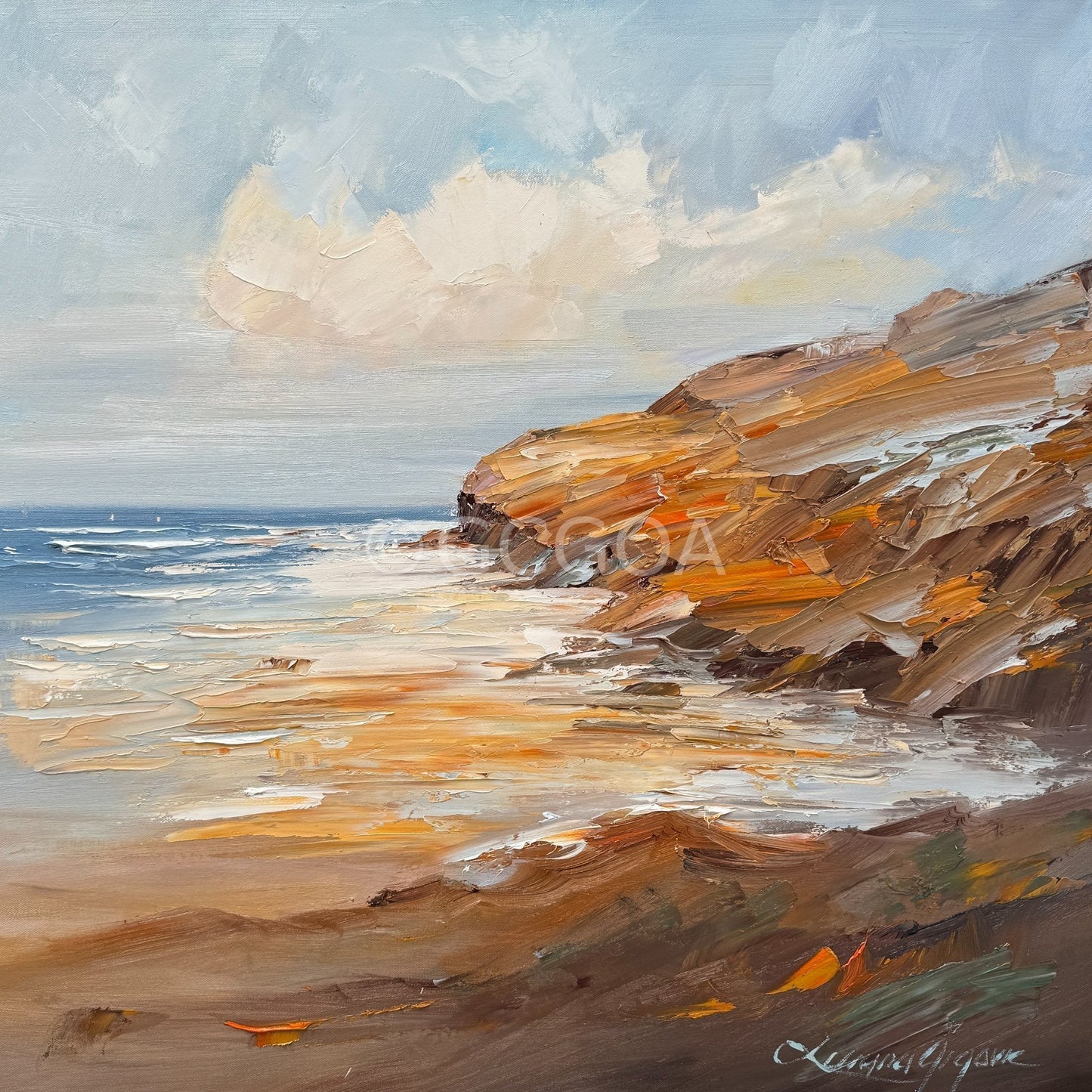 Sorrento Back beach No 48 - Original Art - Gold Coast Gallery Of ArtLiliana Gigovic