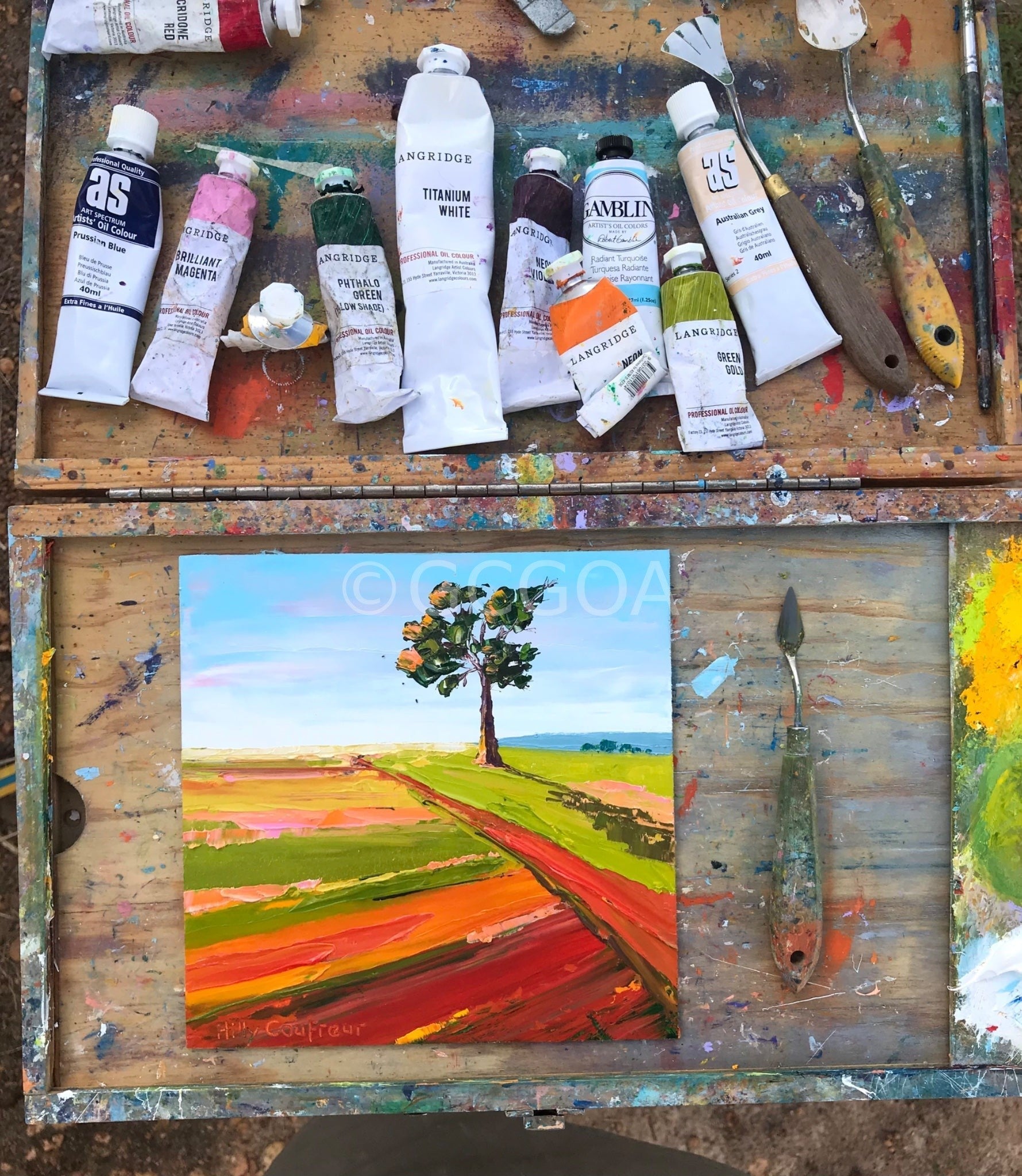 Spring on our Farm 14 - Plein Air - Gold Coast Gallery Of ArtHilly Coufreur
