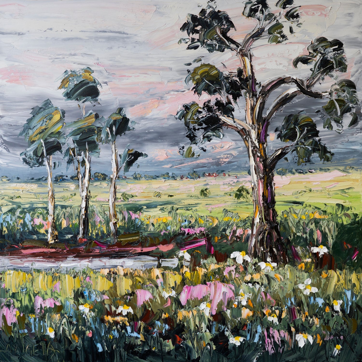 Stormlight Meadow - Gold Coast Gallery Of ArtAngela Hawkey