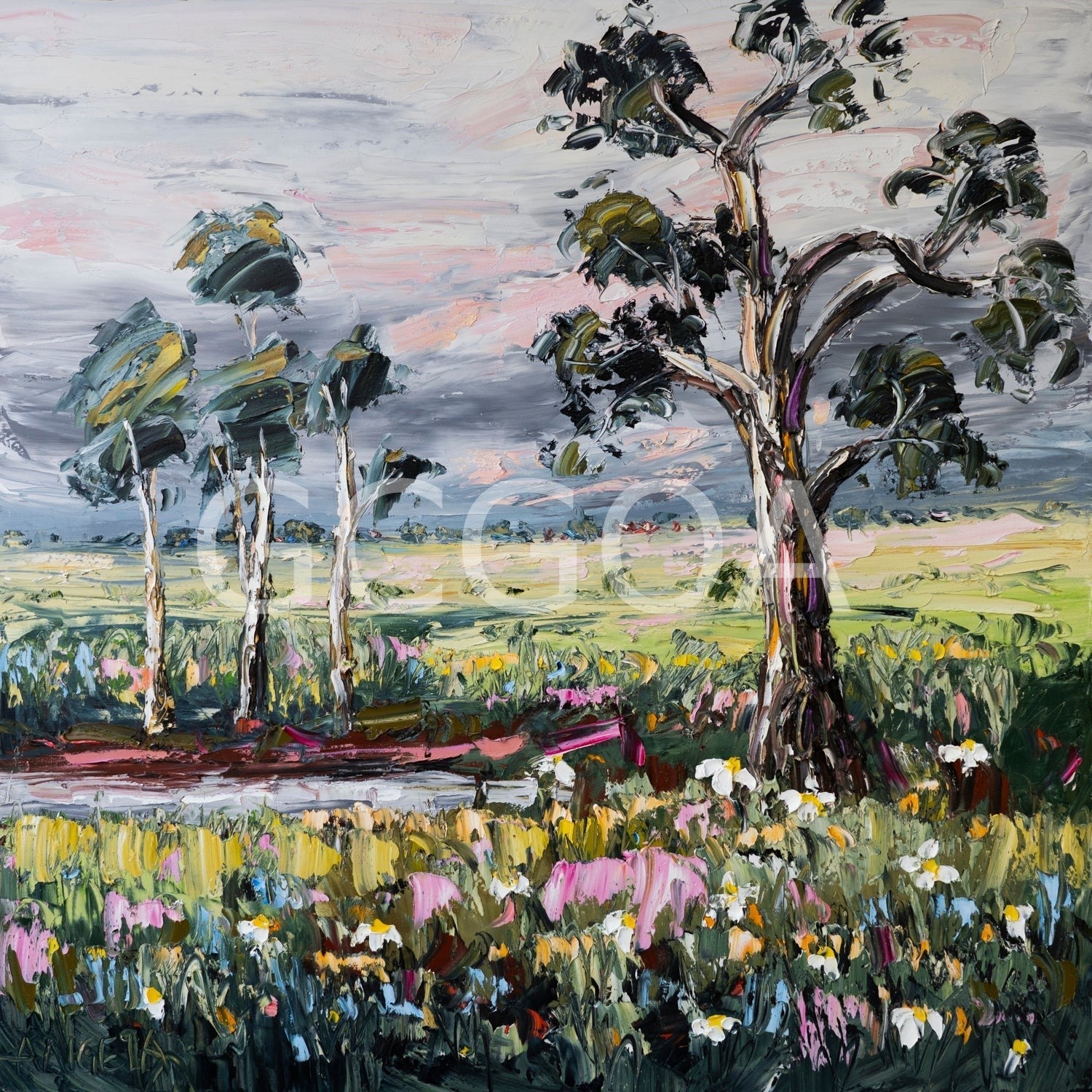 Stormlight Meadow - Gold Coast Gallery Of ArtAngela Hawkey