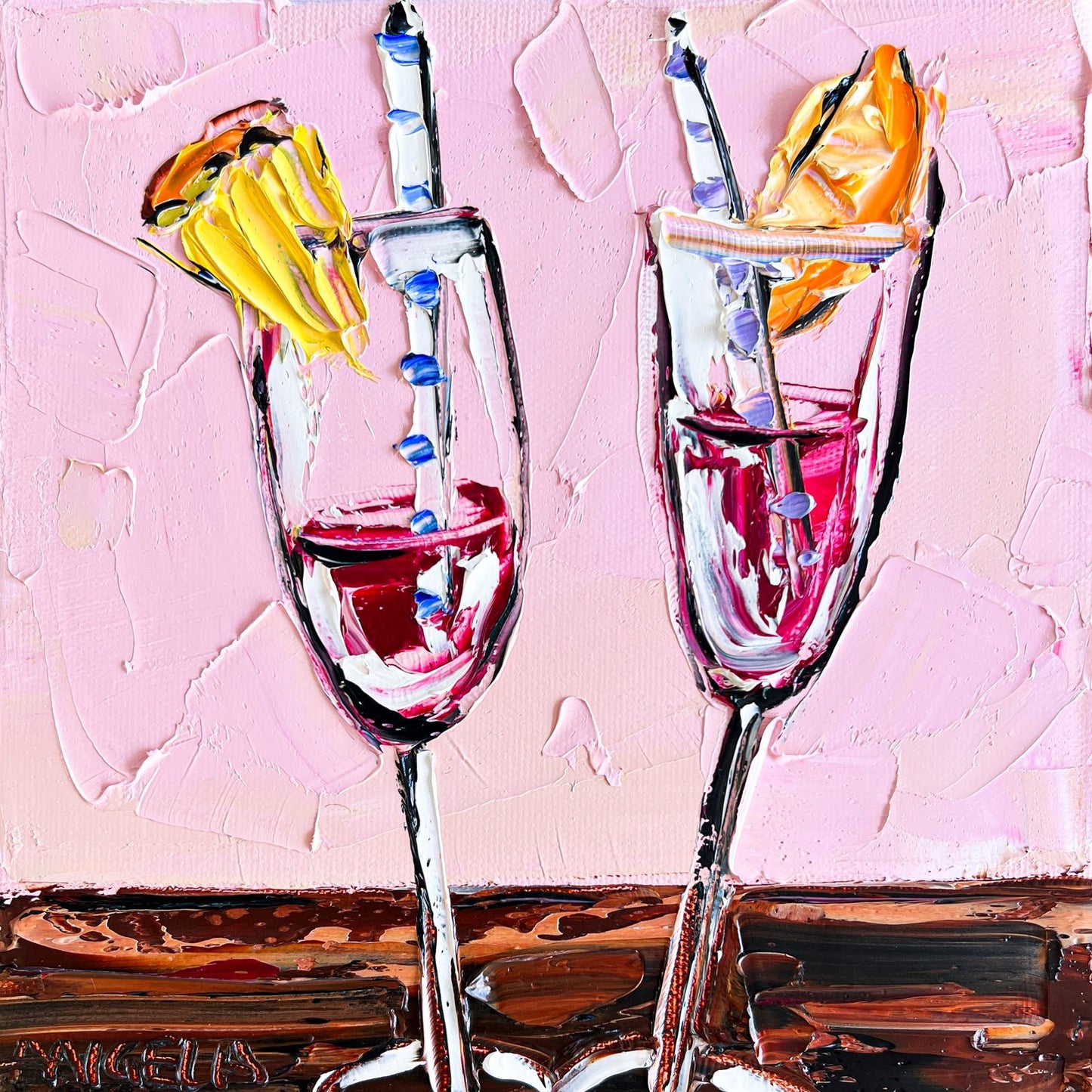 Strawberry Kiss - Original Art - Gold Coast Gallery Of ArtAngela Hawkey