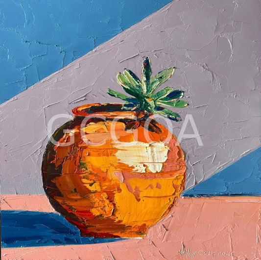 Succulent in Terracotta Pot - Gold Coast Gallery Of ArtHilly Coufreur