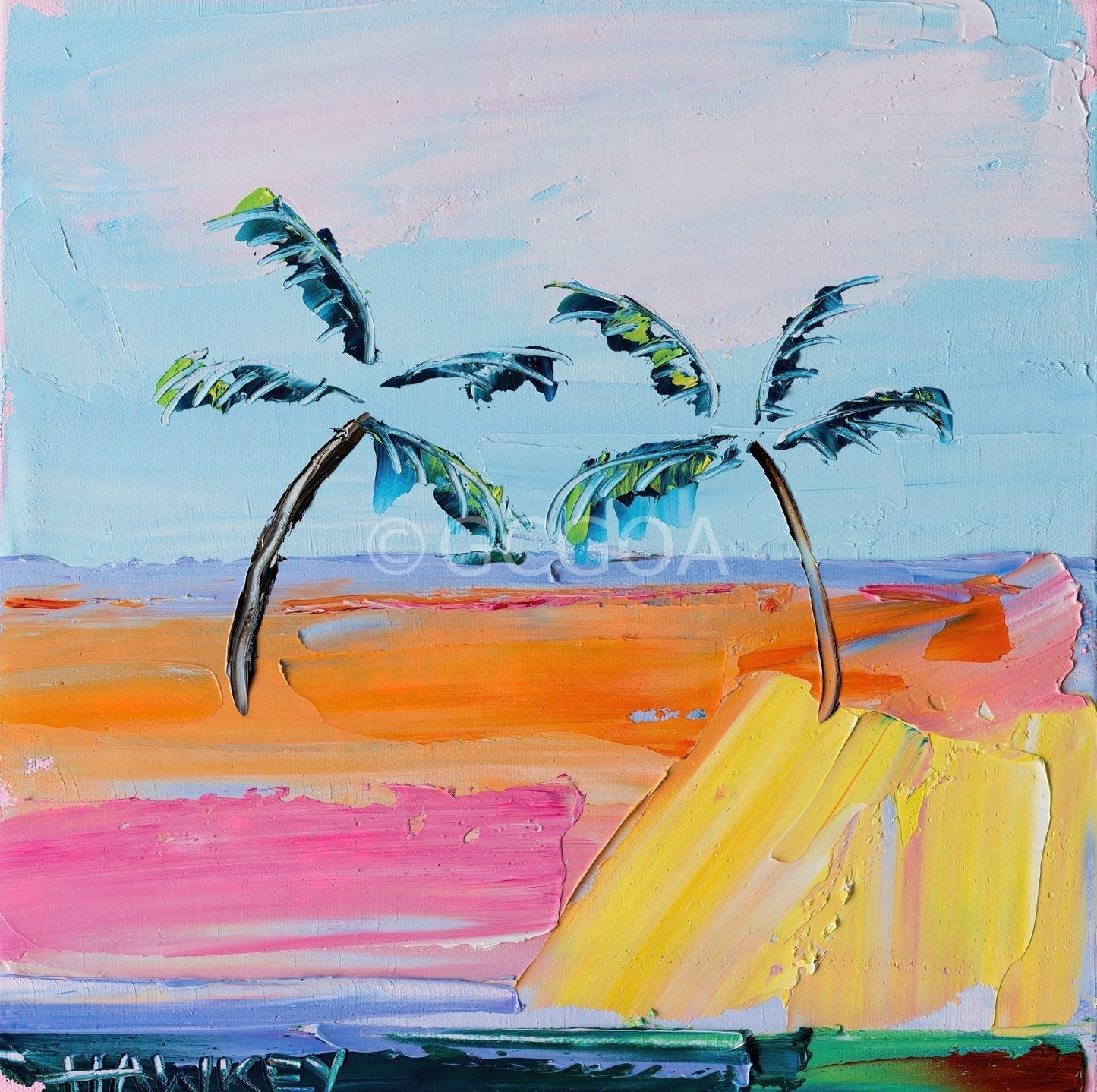 Summer Beach - Fine Art Print - Gold Coast Gallery Of ArtAngela Hawkey
