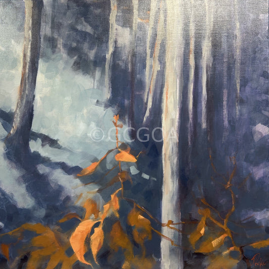 Summer Leaves on the Slope - Original Art - Gold Coast Gallery Of ArtDeb Parker Artist