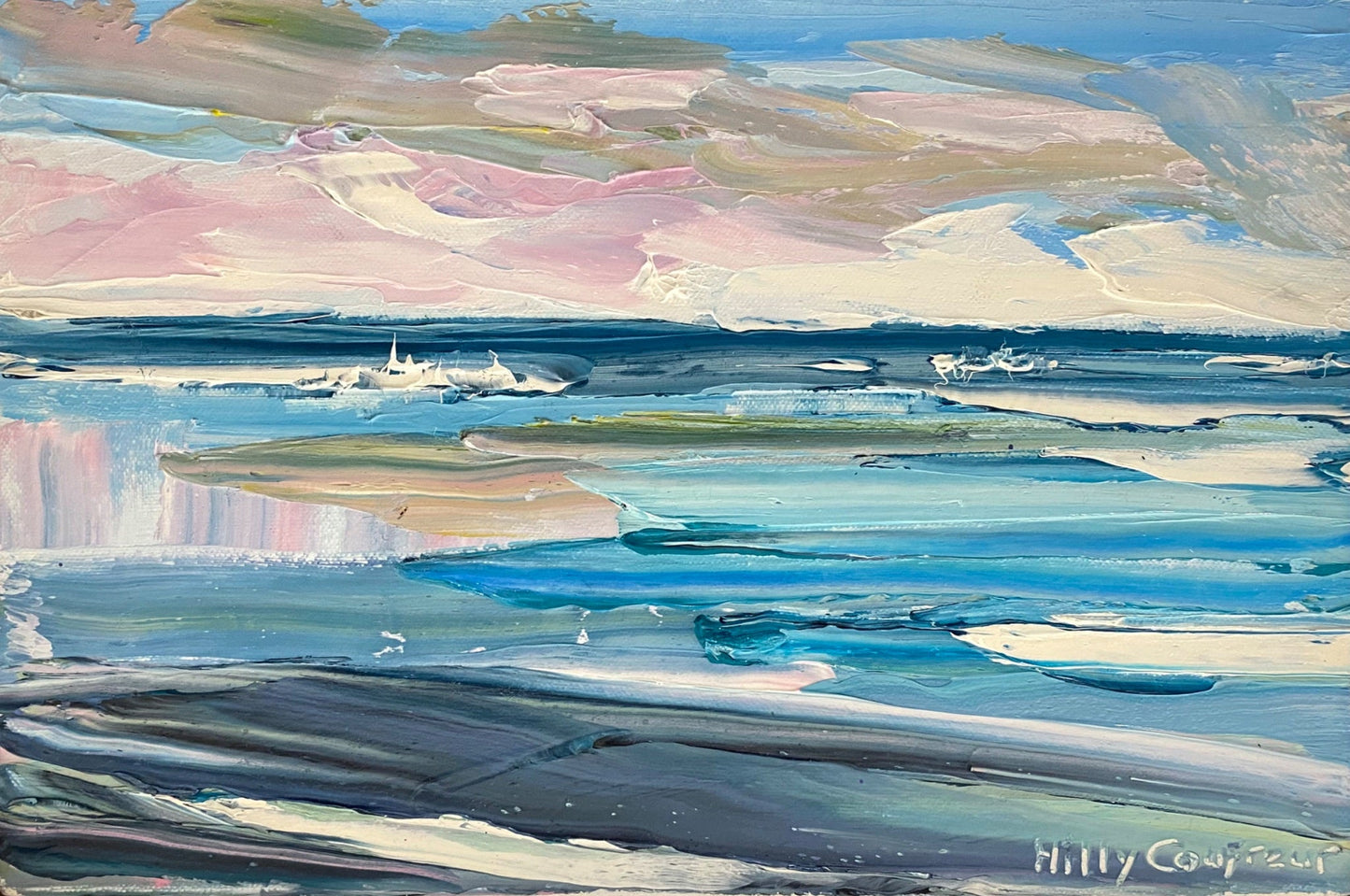 Summer on the Beach - Plein Air - Gold Coast Gallery Of ArtHilly Coufreur