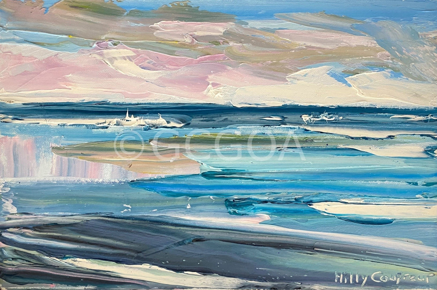 Summer on the Beach - Plein Air - Gold Coast Gallery Of ArtHilly Coufreur