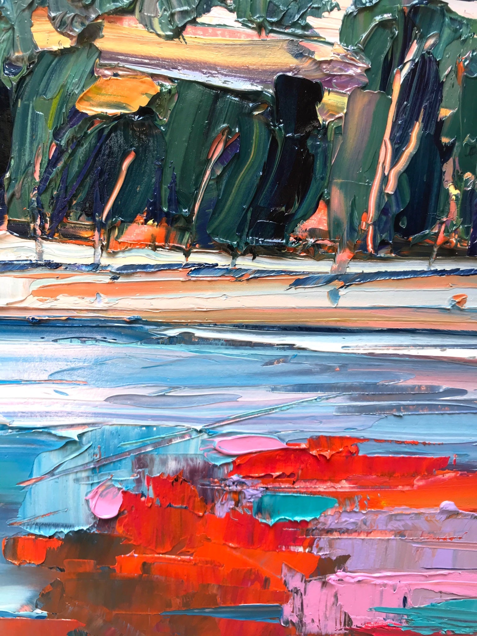 Summer on the Lake 2 - Plein Air - Gold Coast Gallery Of ArtHilly Coufreur