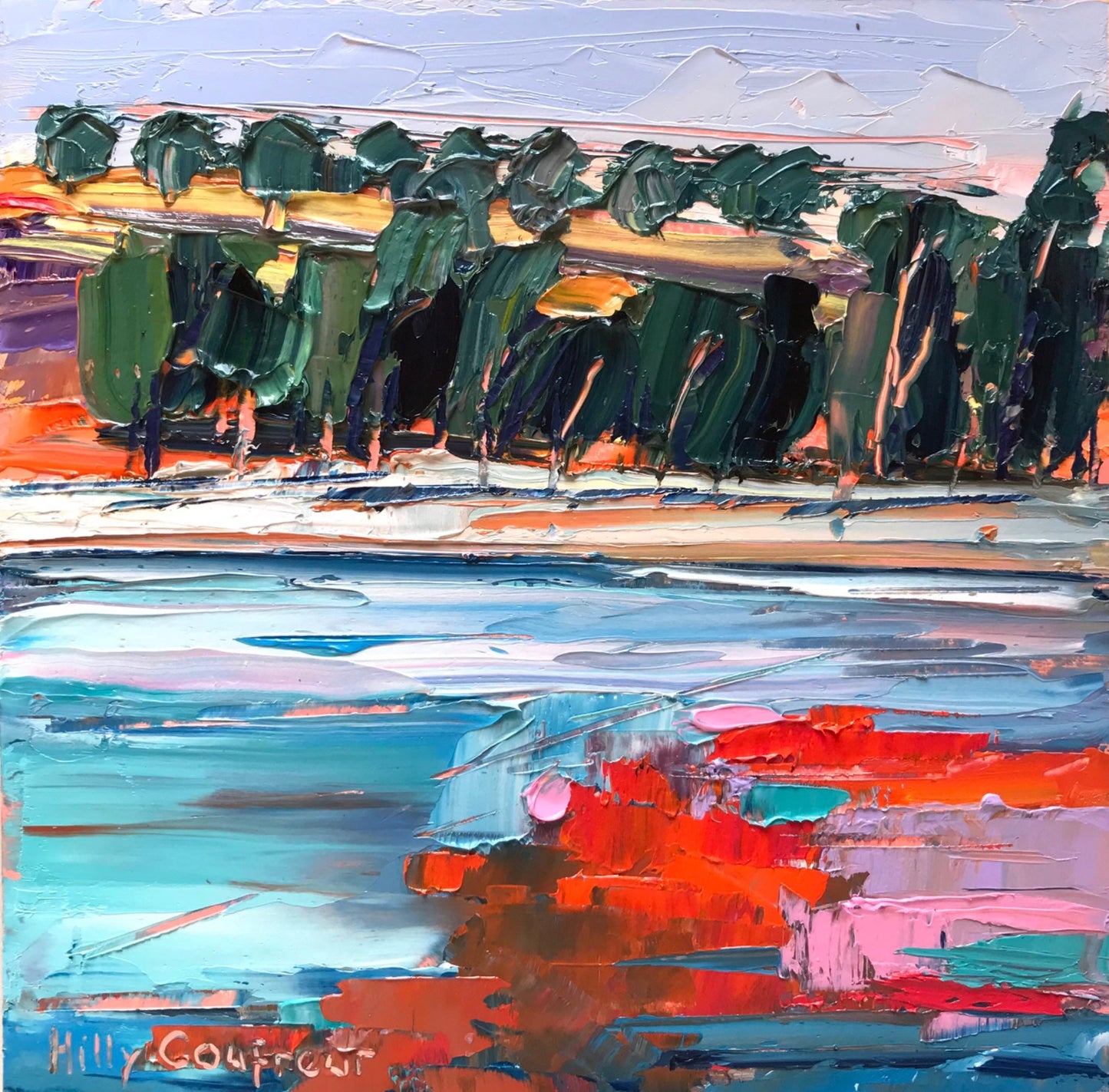 Summer on the Lake 2 - Plein Air - Gold Coast Gallery Of ArtHilly Coufreur