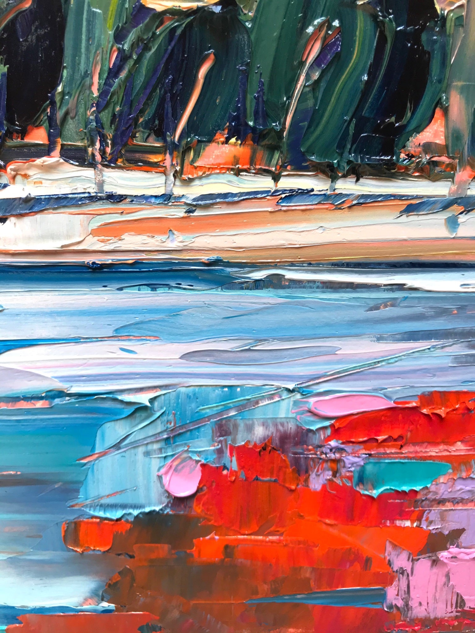 Summer on the Lake 2 - Plein Air - Gold Coast Gallery Of ArtHilly Coufreur