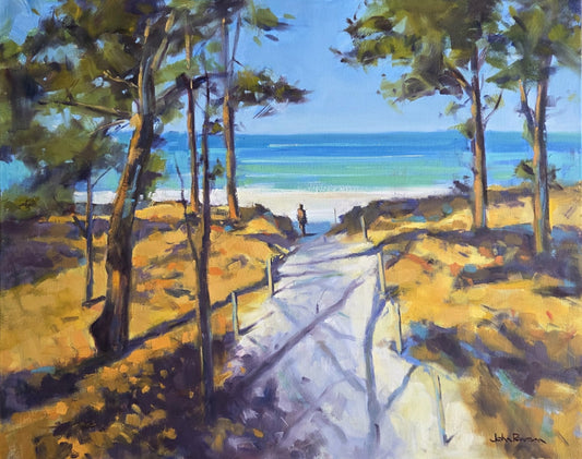Sun Dappled Path - Gold Coast Gallery Of ArtJohn G Pearson