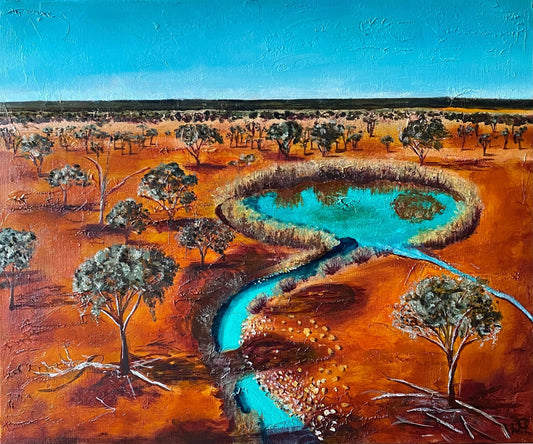 Sunburnt Oasis - Gold Coast Gallery Of ArtWendy Peters