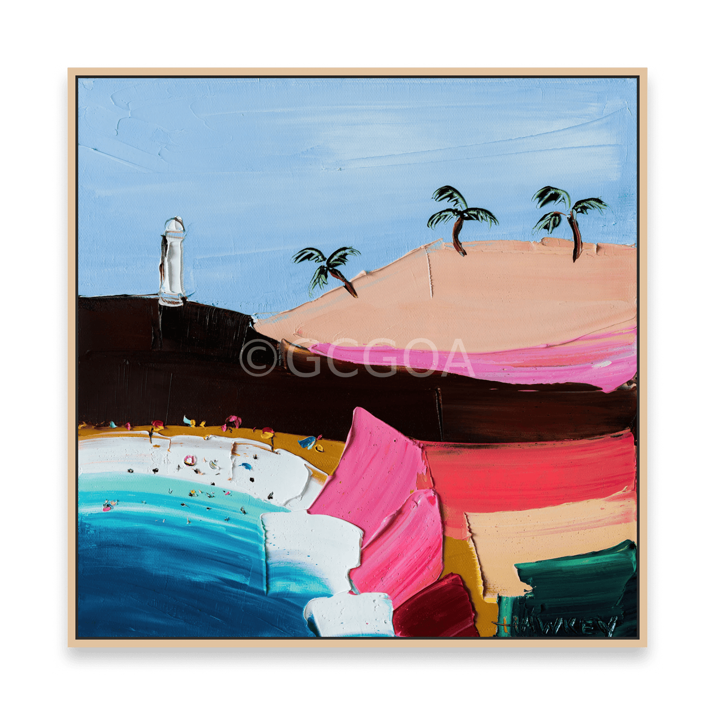 Sunday Swim 3 - Fine Art Print - Gold Coast Gallery Of ArtAngela Hawkey