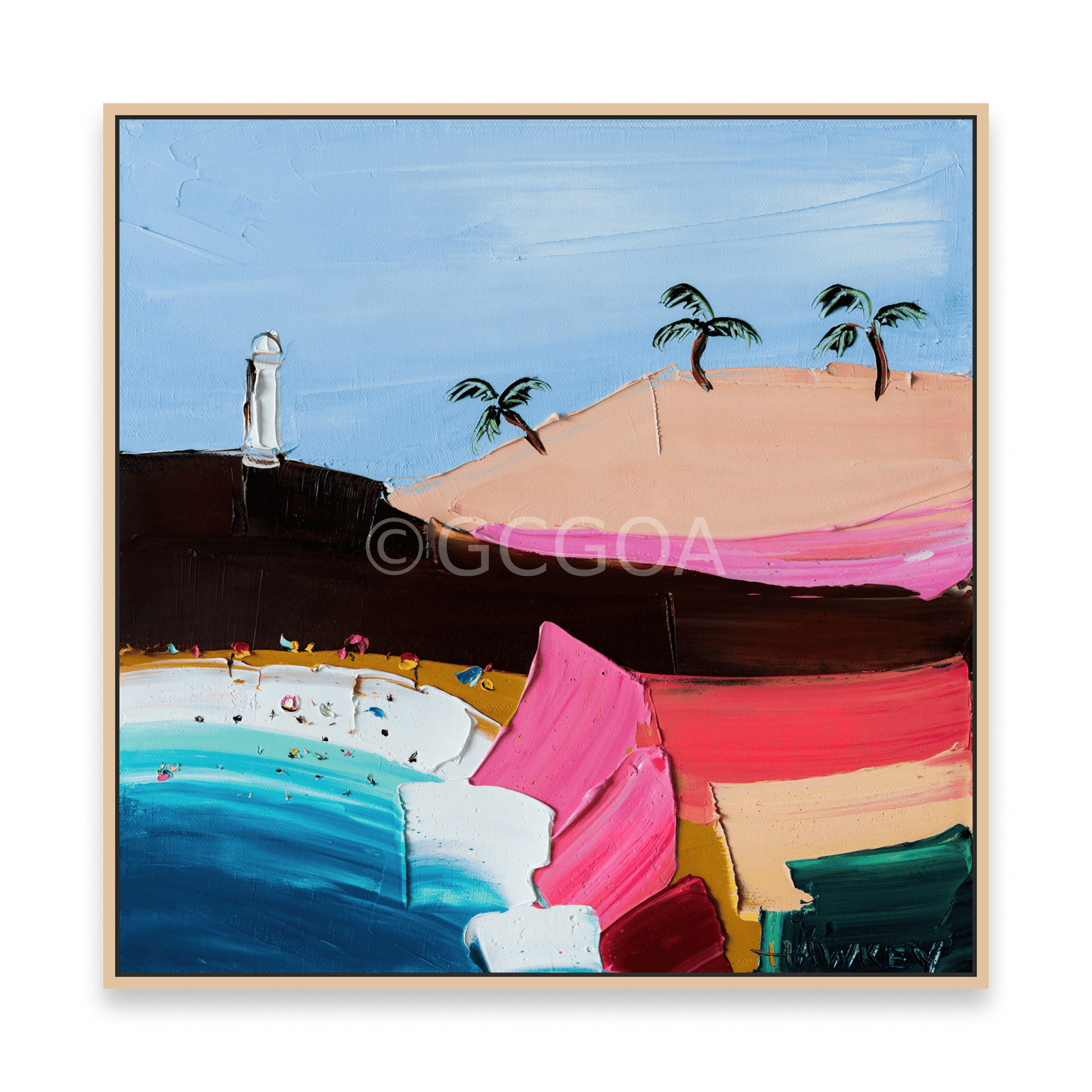Sunday Swim 3 - Fine Art Print - Gold Coast Gallery Of ArtAngela Hawkey