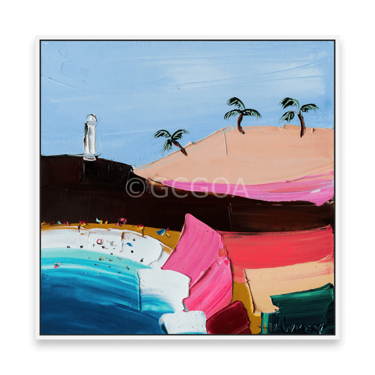Sunday Swim 3 - Fine Art Print - Gold Coast Gallery Of ArtAngela Hawkey