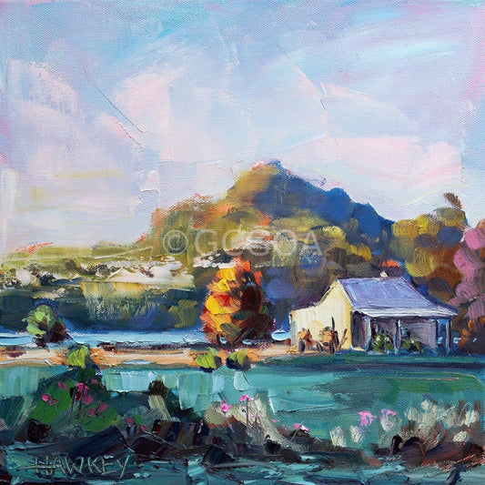 Sunlit House - Fine Art Print - Gold Coast Gallery Of ArtAngela Hawkey