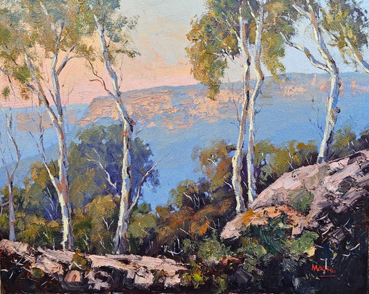 Sunset From Blackdown Tableland - Original Art - Gold Coast Gallery Of ArtRod Moore