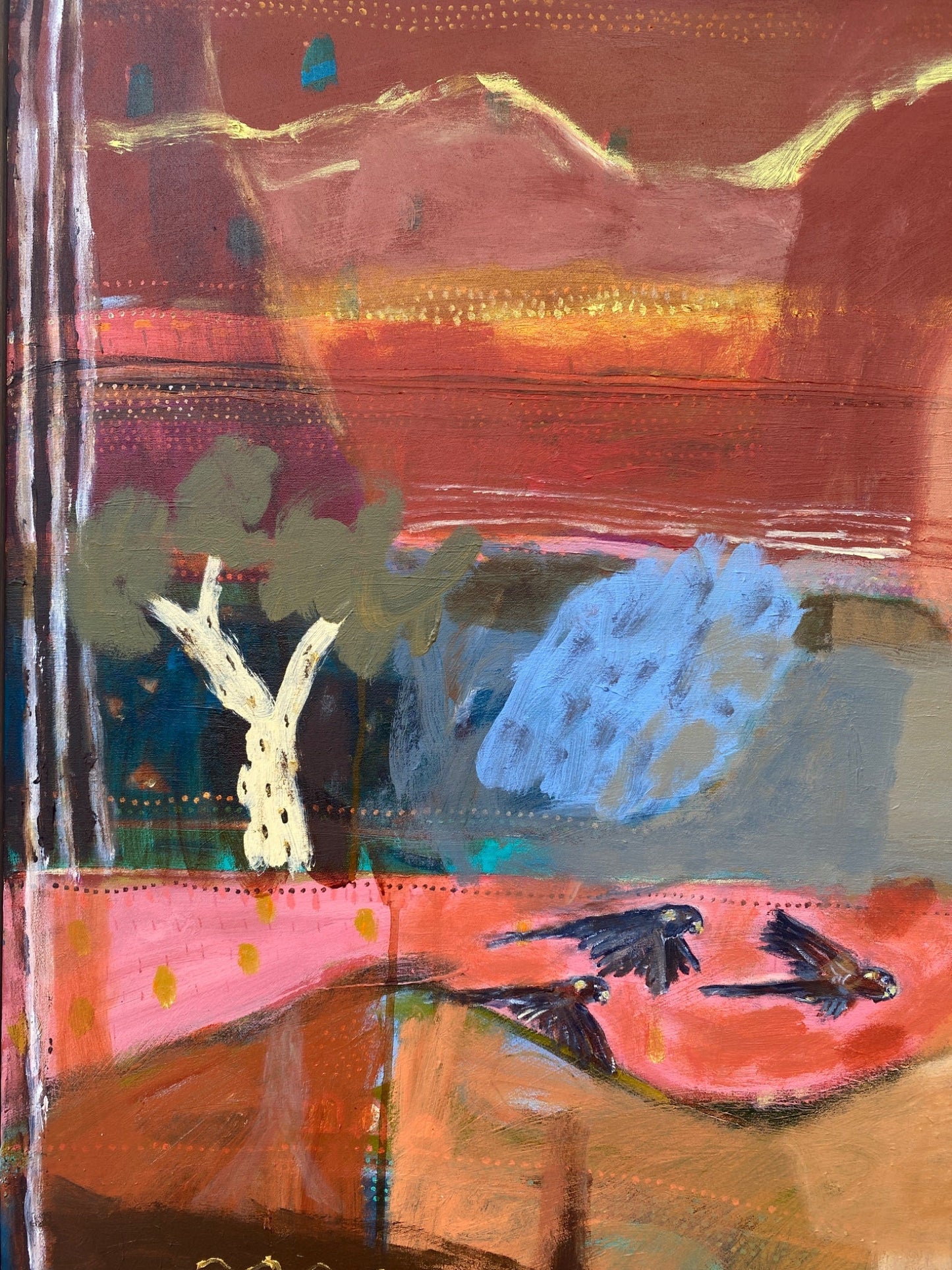 Sunset In The Ranges - Original Art - Gold Coast Gallery Of ArtGreta Hounslow